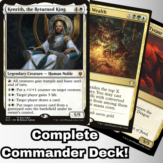 MTG Commander Deck EDH Deck Kenrith, the Returned King 100 Magic Cards Custom 5 Color Powerful