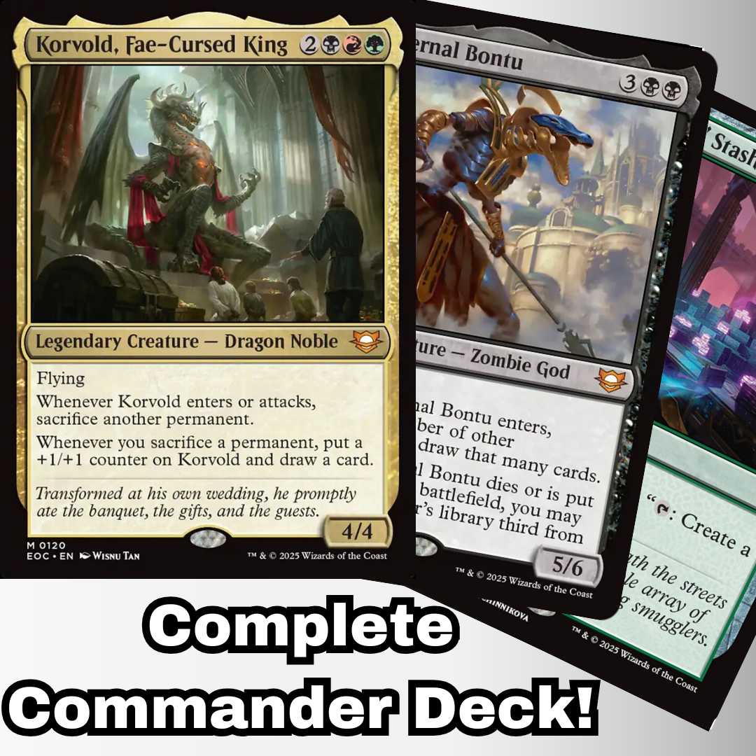 MTG Commander Deck EDH Deck Korvold, Fae-Cursed King 100 Magic Cards Custom Deck