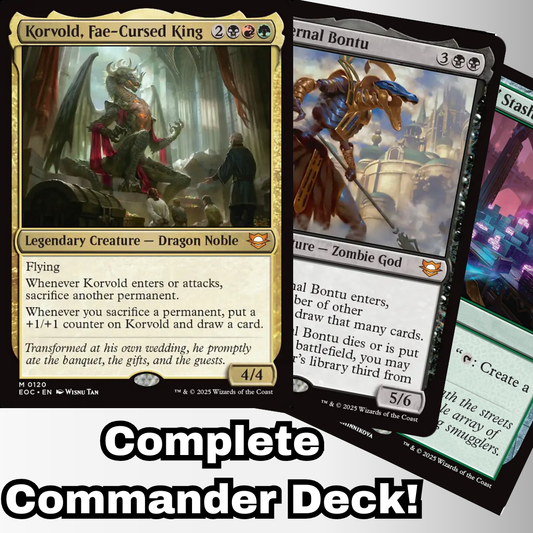 MTG Commander Deck EDH Deck Korvold, Fae-Cursed King 100 Magic Cards Custom Deck