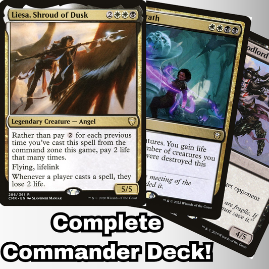 MTG Commander Deck EDH Deck Liesa, Shroud of Dusk 100 Magic Cards Custom Deck Life Gain Angel Orzhov