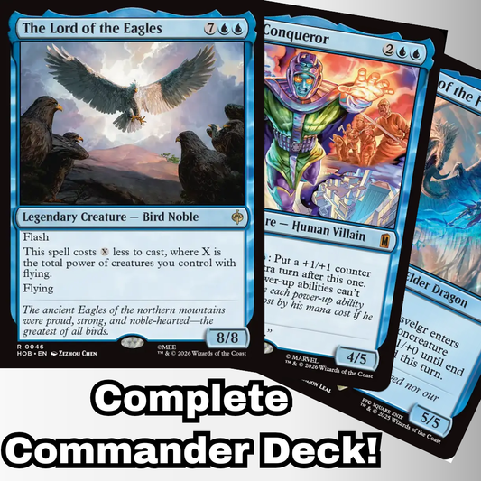 MTG Commander Deck EDH Deck The Lord of the Eagles 100 Magic Cards Custom Deck Mono Blue Flying