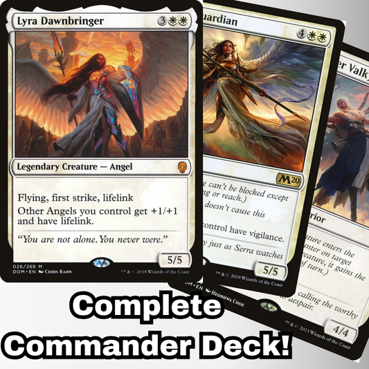 MTG Commander Angel Deck EDH Deck Lyra Dawnbringer 100 Magic Cards Custom Deck Angels Tribal Mono White