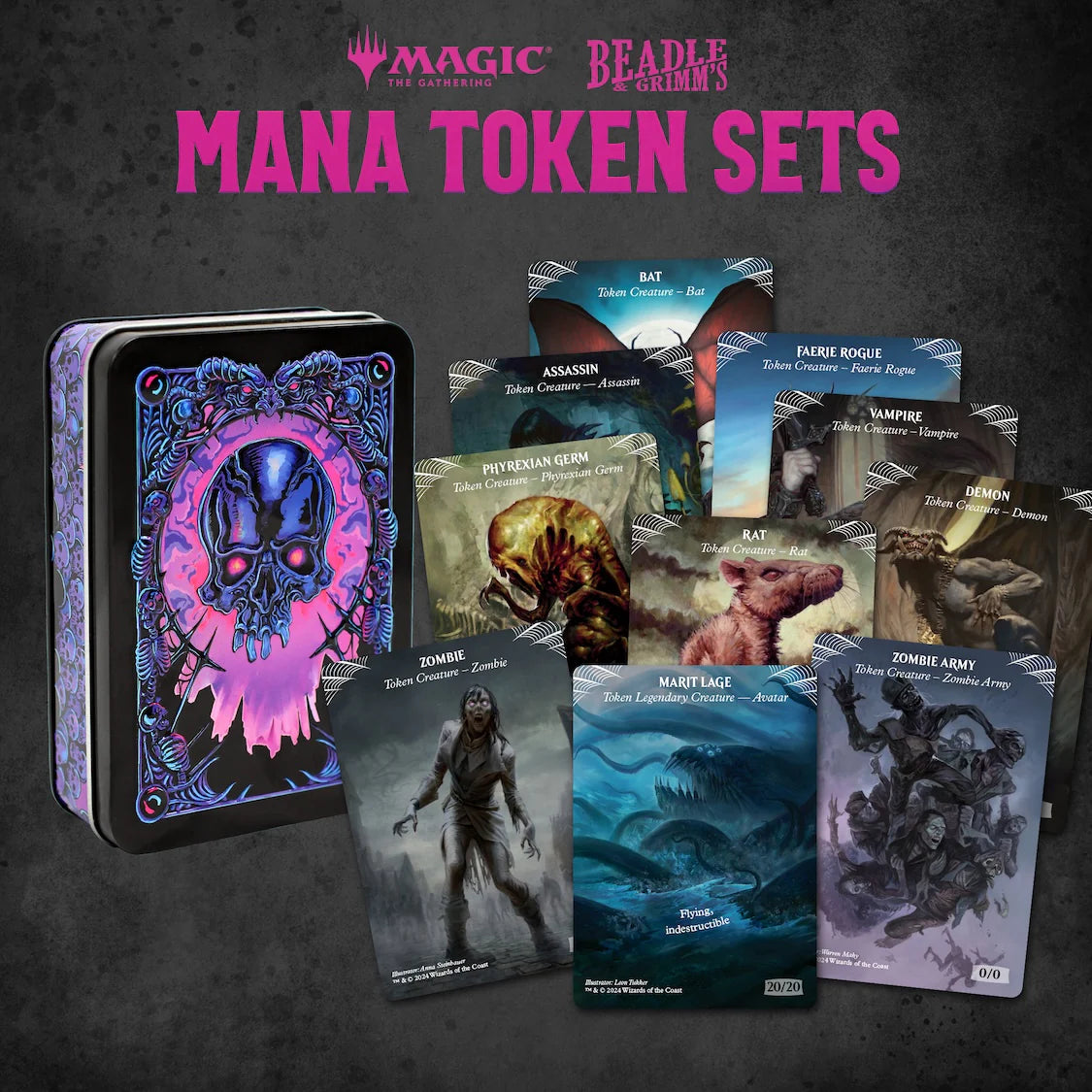 Magic the Gathering Token Set: Beadle & Grimm's Mana Black