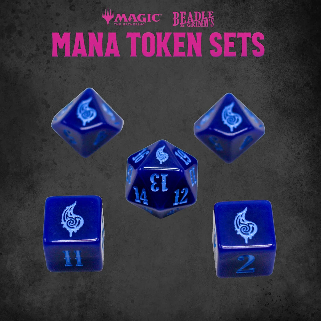 Magic the Gathering Token Set: Beadle & Grimm's Mana Blue