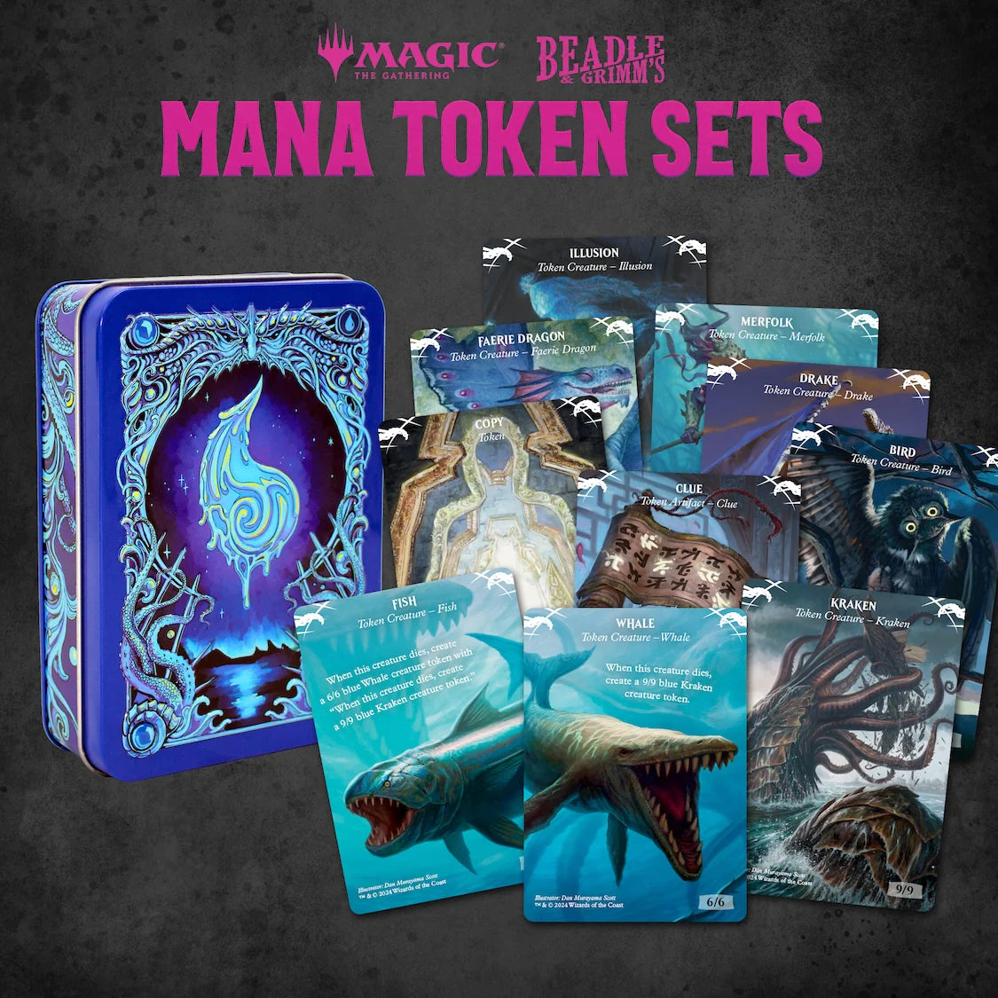 Magic the Gathering Token Set: Beadle & Grimm's Mana Blue