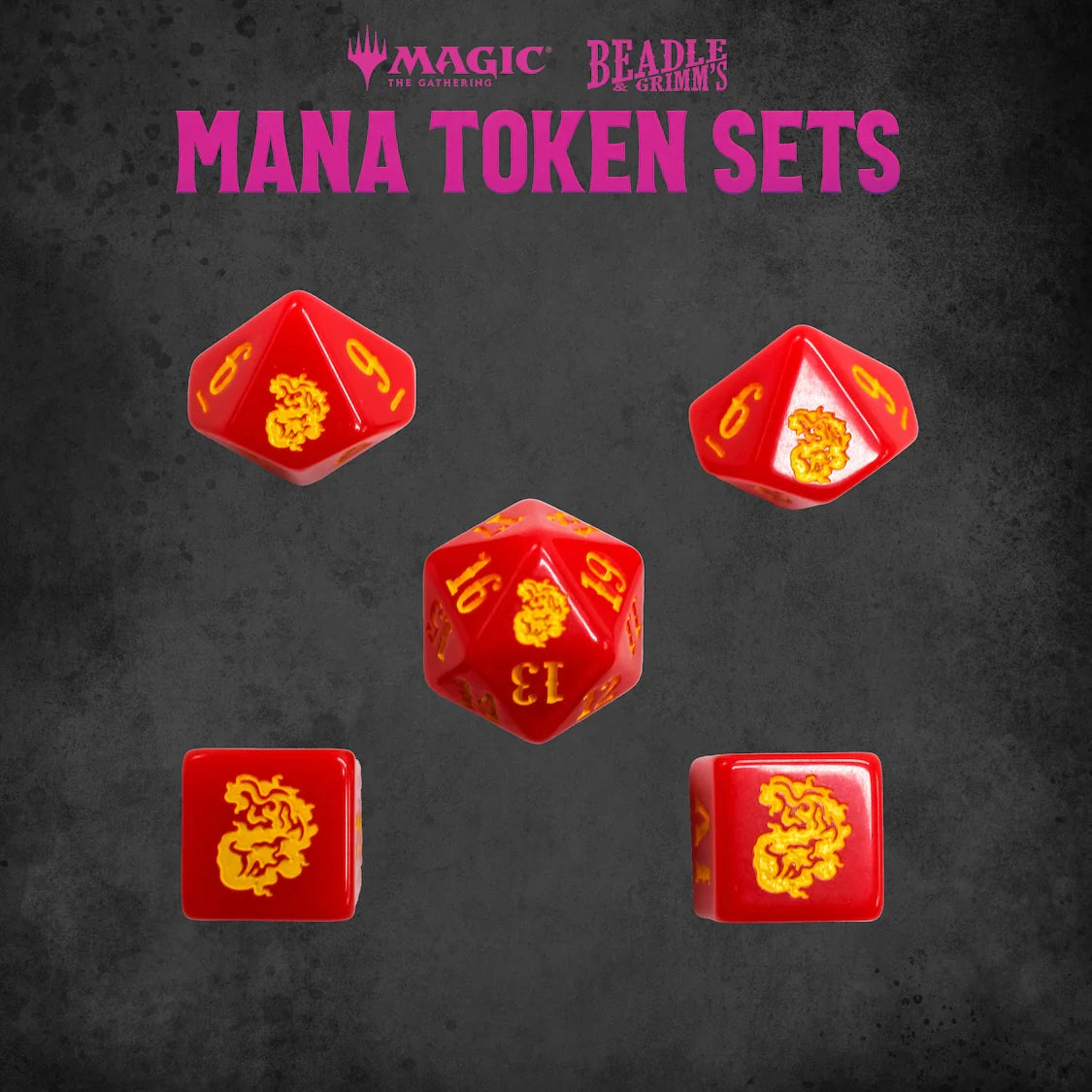 Magic the Gathering Token Set: Beadle & Grimm's Mana Red