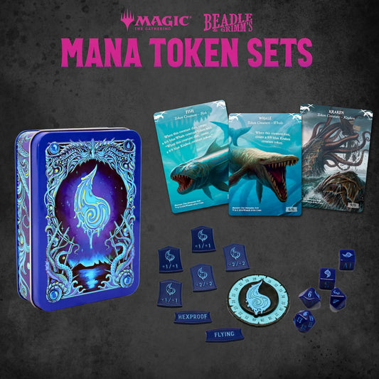 Magic the Gathering Token Set: Beadle & Grimm's Mana Blue