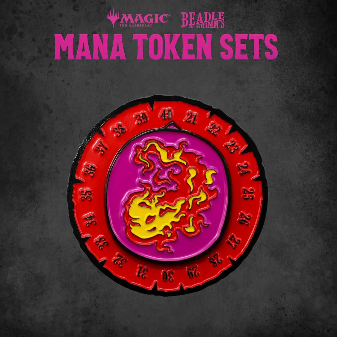 Magic the Gathering Token Set: Beadle & Grimm's Mana Red
