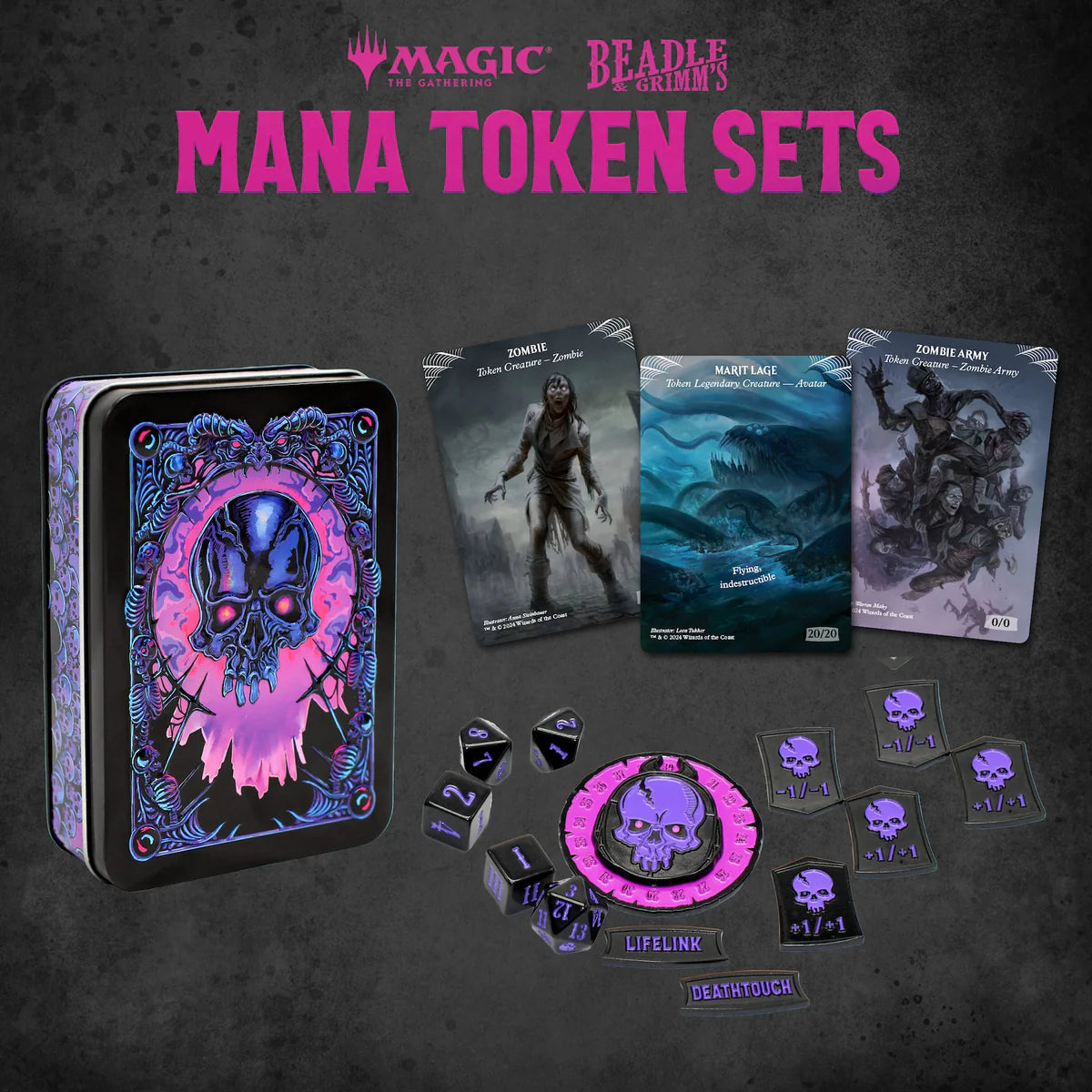 Magic the Gathering Token Set: Beadle & Grimm's Mana Black