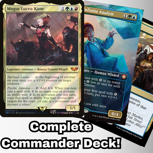 MTG Commander Deck EDH Deck Magus Lucea Kane 100 Magic Cards Custom Deck