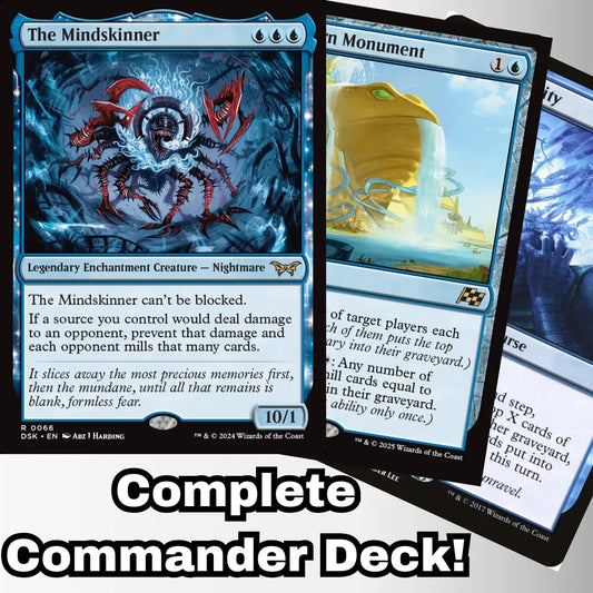 MTG Commander EDH Deck The Mindskinner 100 Magic Cards Custom Deck Blue Mill Moonveil Games