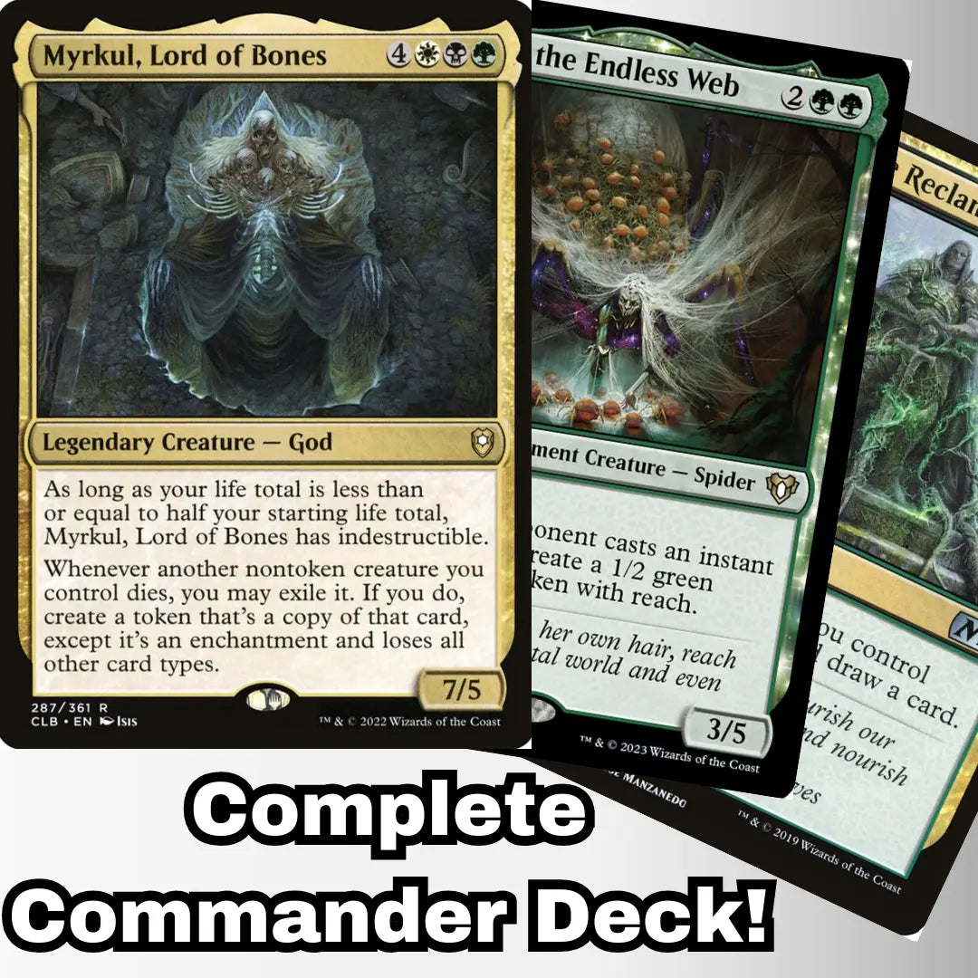 MTG Commander Deck EDH Deck Myrkul, Lord of Bones 100 Magic Cards Custom Deck Enchantments Abzan Moonveil Games
