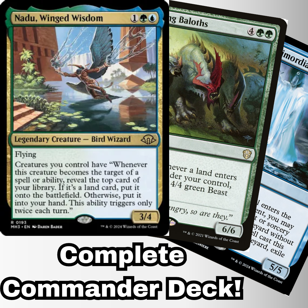 Nadu, Winged Wisdom Commander Deck EDH 100 Magic Cards Custom Deck MTG Simic