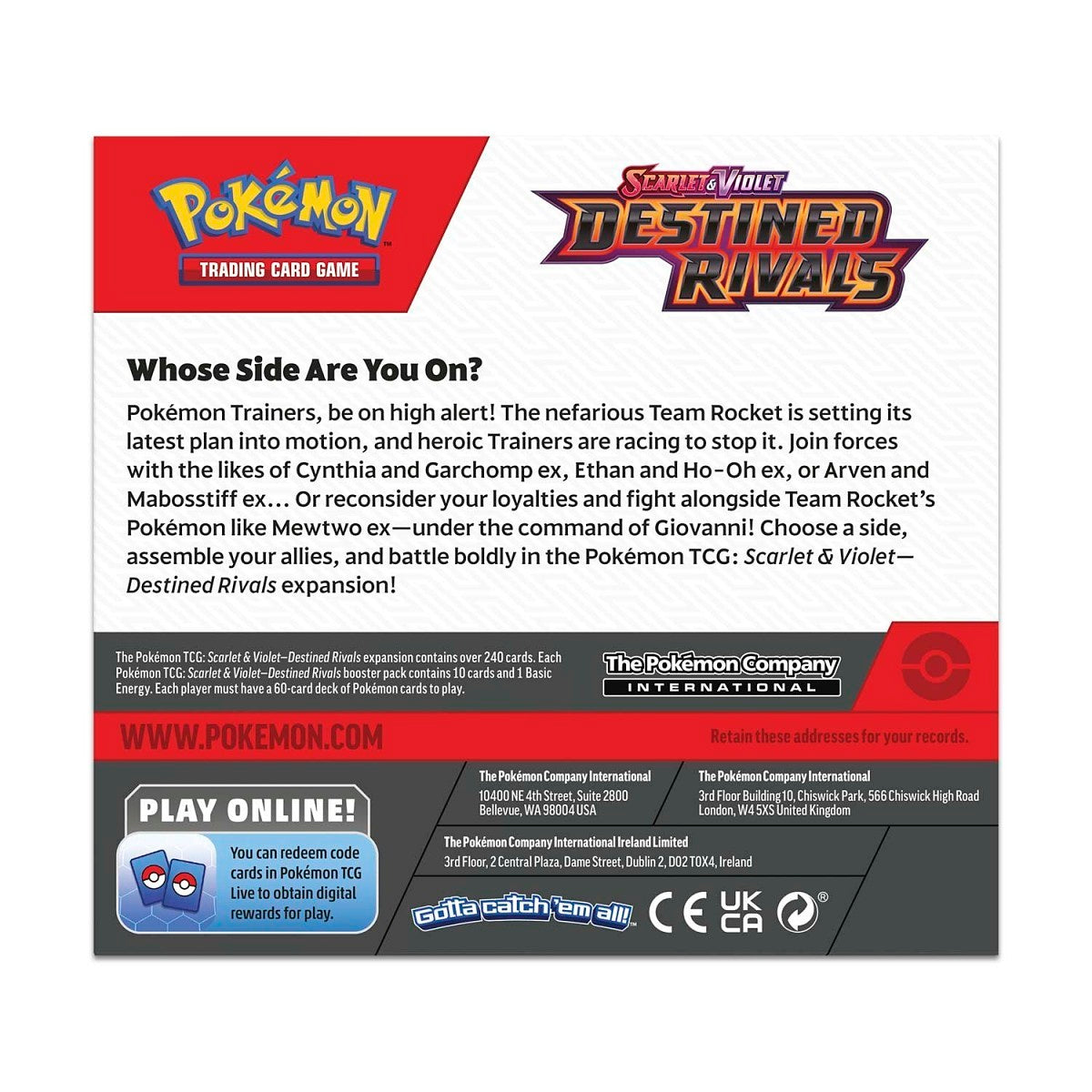 Pokémon TCG: Scarlet & Violet-Destined Rivals Booster Display Box
