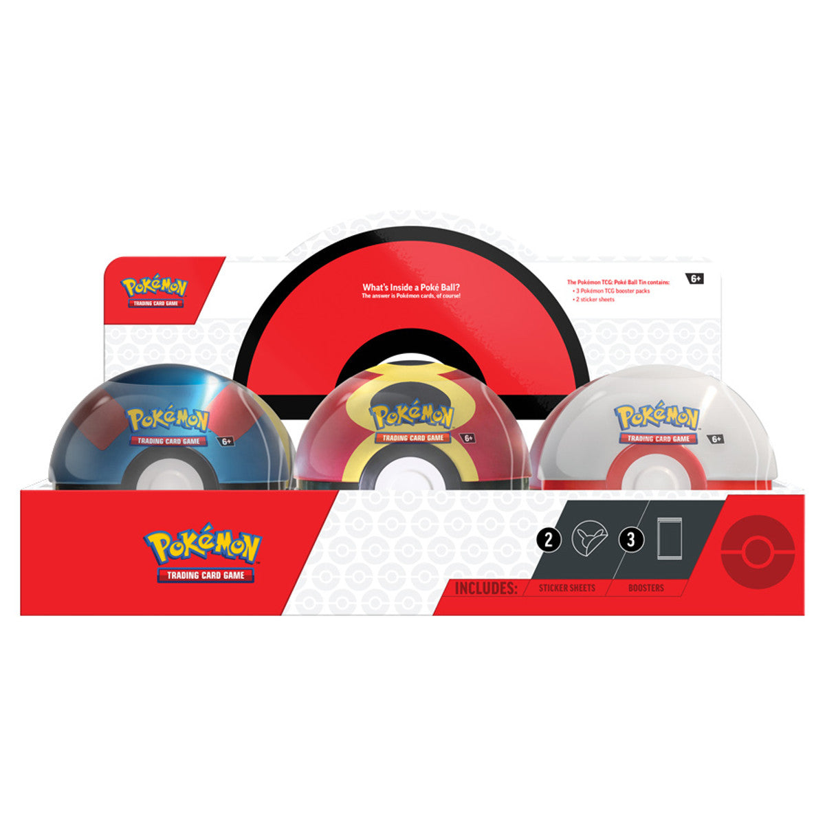 Pokémon TCG: Poké Ball Tin 2025 Display (6)