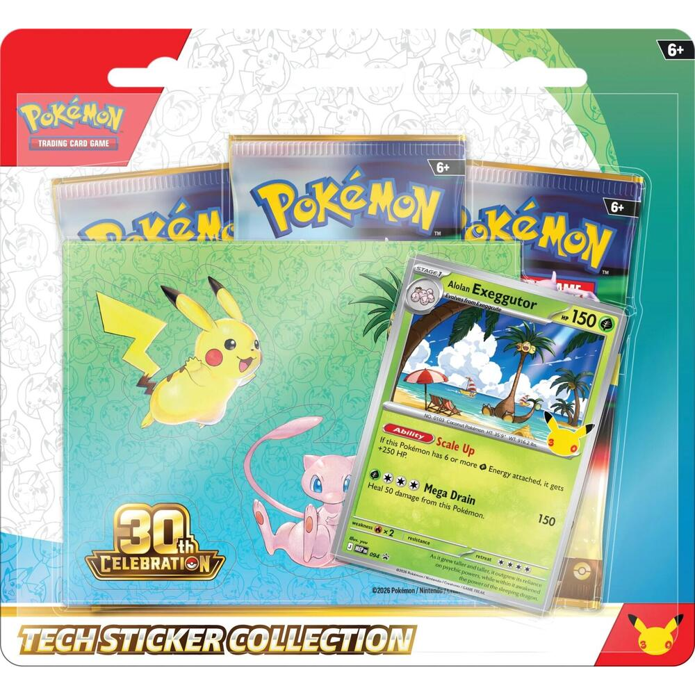 Pokémon TCG: 30th Celebration Tech Sticker Collection - Alolan Exeggutor