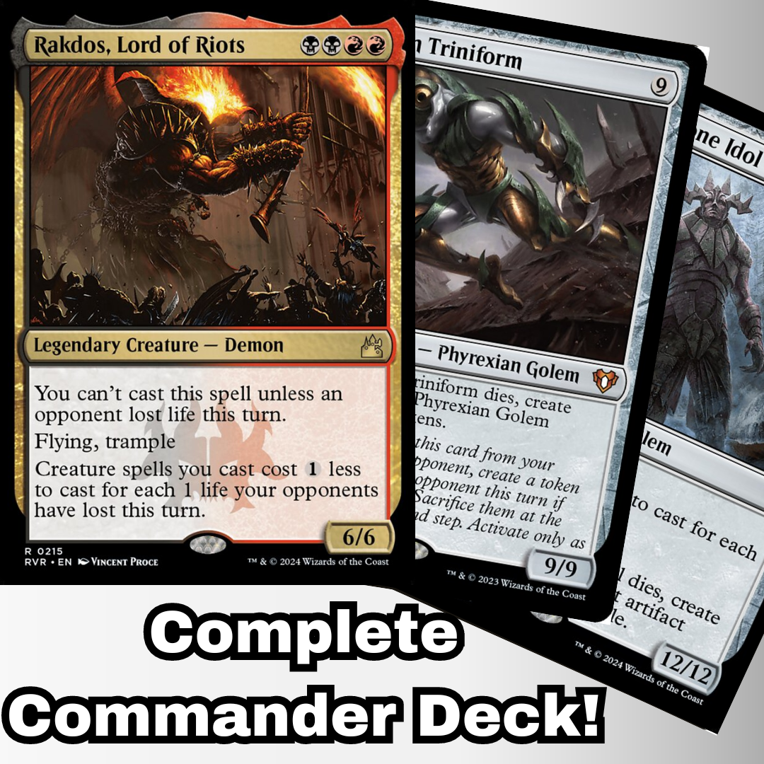 Rakdos, Lord of Riots Commander Deck MTG Custom Deck Magic the Gathering Damage Deck