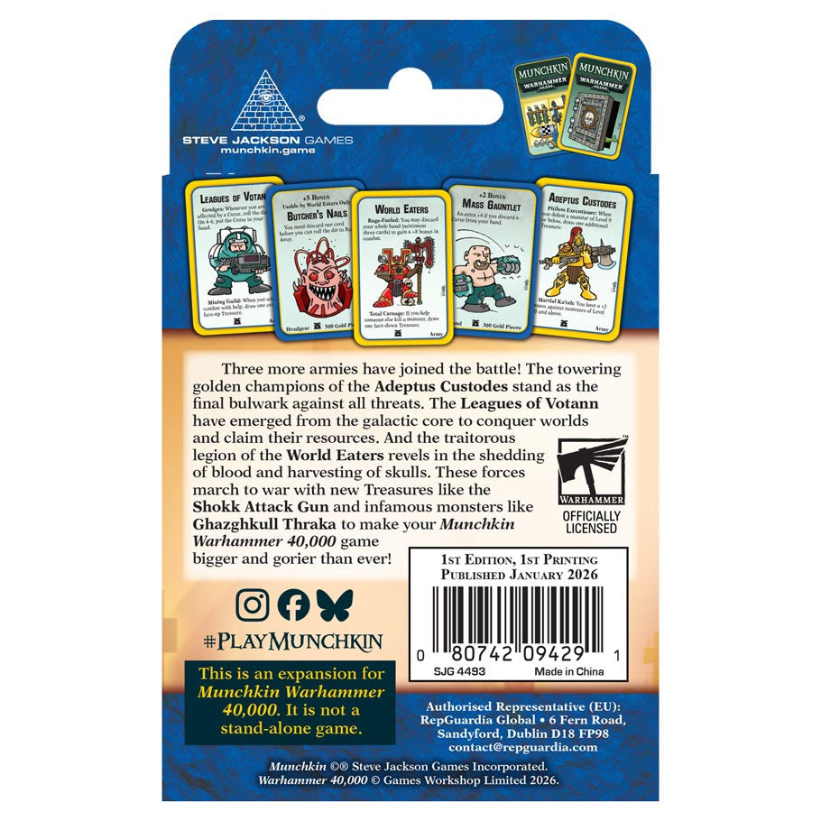 Steve Jackson Games Munchkin: Warhammer 40K - Grudges and Gore