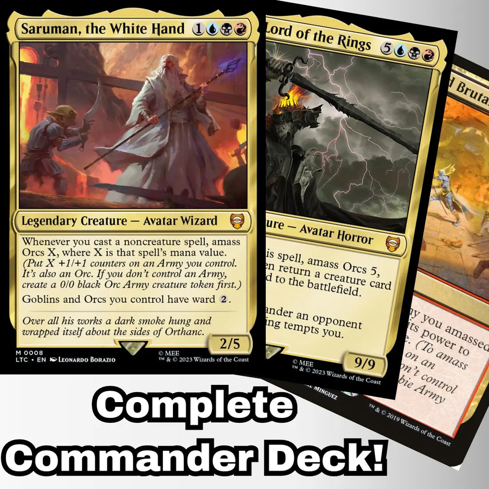 MTG Commander Deck EDH Deck Saruman, the White Hand 100 Magic Cards Cu ...