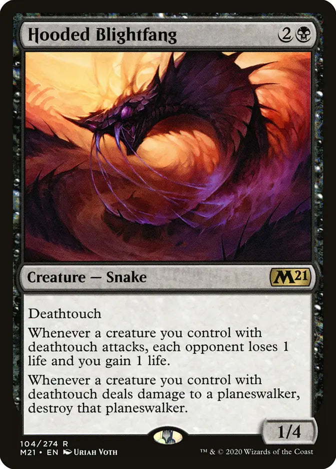 MTG Commander EDH Deck The Serpent Society 100 Cards Custom Deck Deathtouch Infect Poison