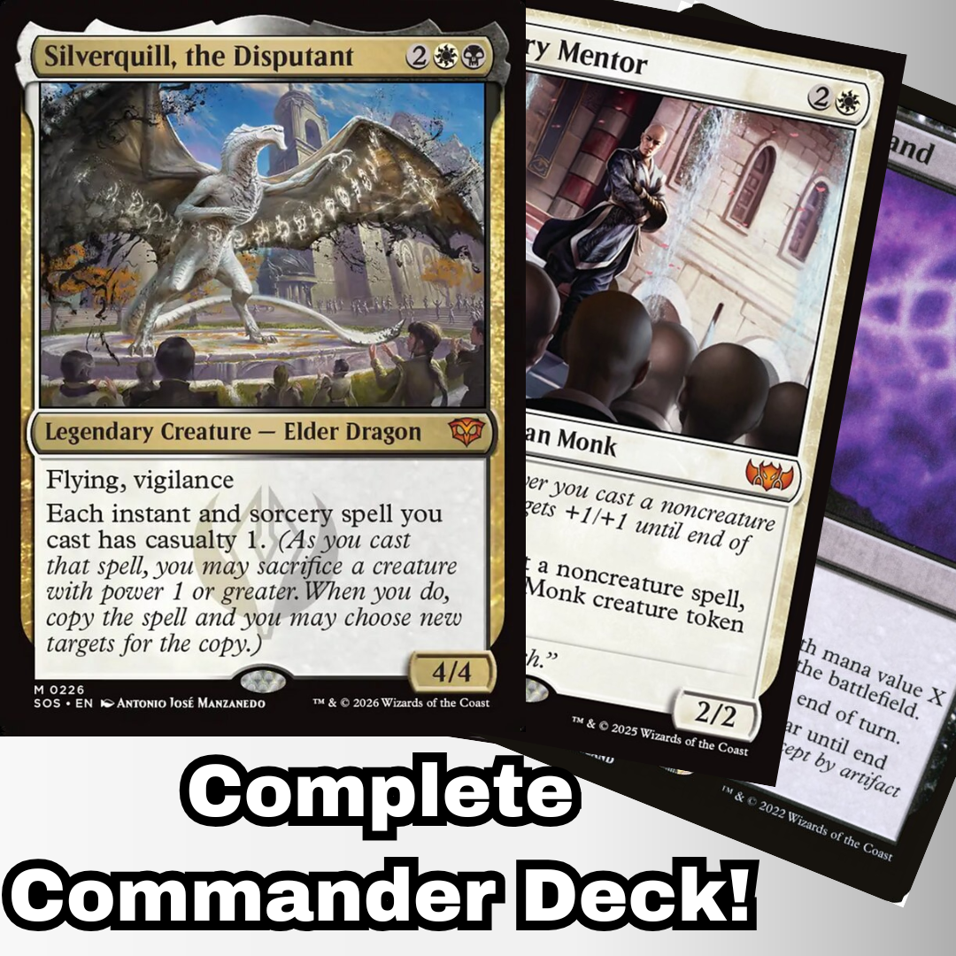 MTG Commander Angel Deck EDH Deck Silverquill, the Disputant 100 Magic Cards Custom Deck Secrets of Strixhaven