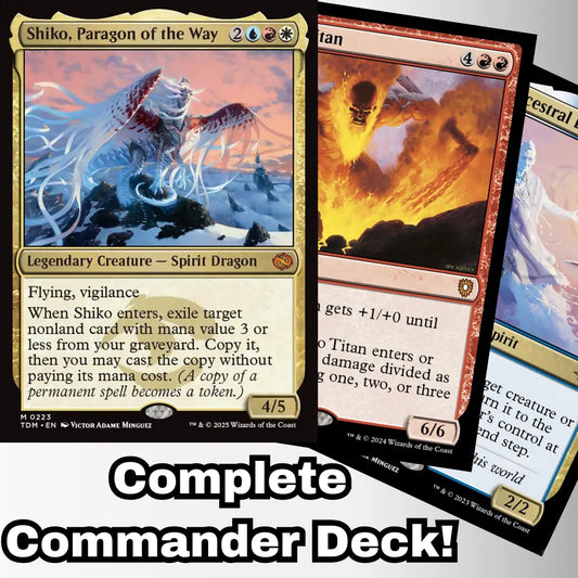 mtg dragonstorm commander decks Tarkir Return to the iconic plane of Tarkir for an epic battle between dragons and clans Tarkir: Dragonstorm Commander Decks Variants: