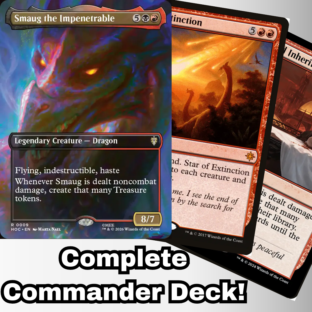 MTG Commander Deck EDH Deck Smaug the Impenetrable 100 Magic Cards Custom Deck Combo Rakdos