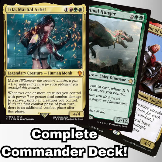 MTG Commander Deck EDH Deck Tifa, Martial Artist 100 Magic Cards Custom Deck Final Fantasy Moonveil Games