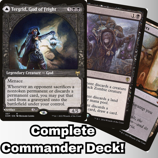 MTG Commander Deck EDH Deck Tergrid, God of Fright 100 Magic Cards Custom Deck Discard Sacrifice Black