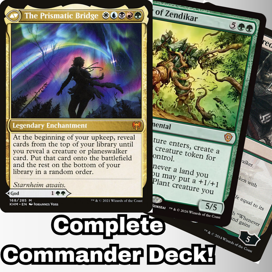 MTG Commander Deck EDH Deck The Prismatic Bridge 100 Magic Cards Custom Deck 5 Color Esika, God of the Tree