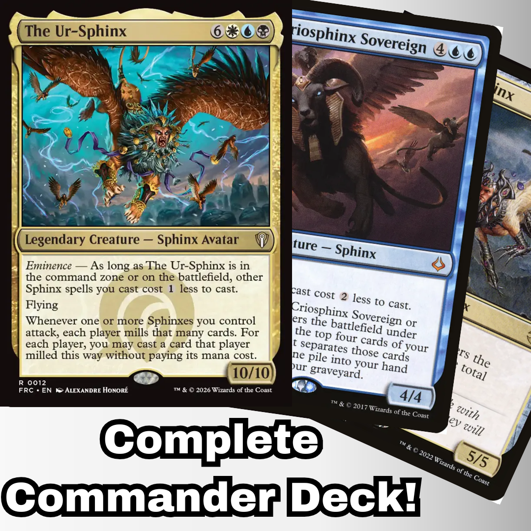 MTG Commander Deck EDH Deck The Ur-Sphinx 100 Magic Cards Custom Deck Sphinx Deck