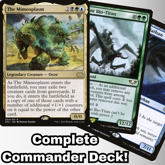 MTG Commander Deck EDH Deck The Mimeoplasm 100 Magic Cards Custom Deck 5 Color Graveyard Build Your Own Monster!  Sultai