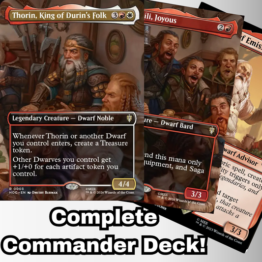 MTG Commander Deck EDH Deck Thorin, King of Durin's Folk 100 Magic Cards Custom Deck Dwarves Equipment The hobbit