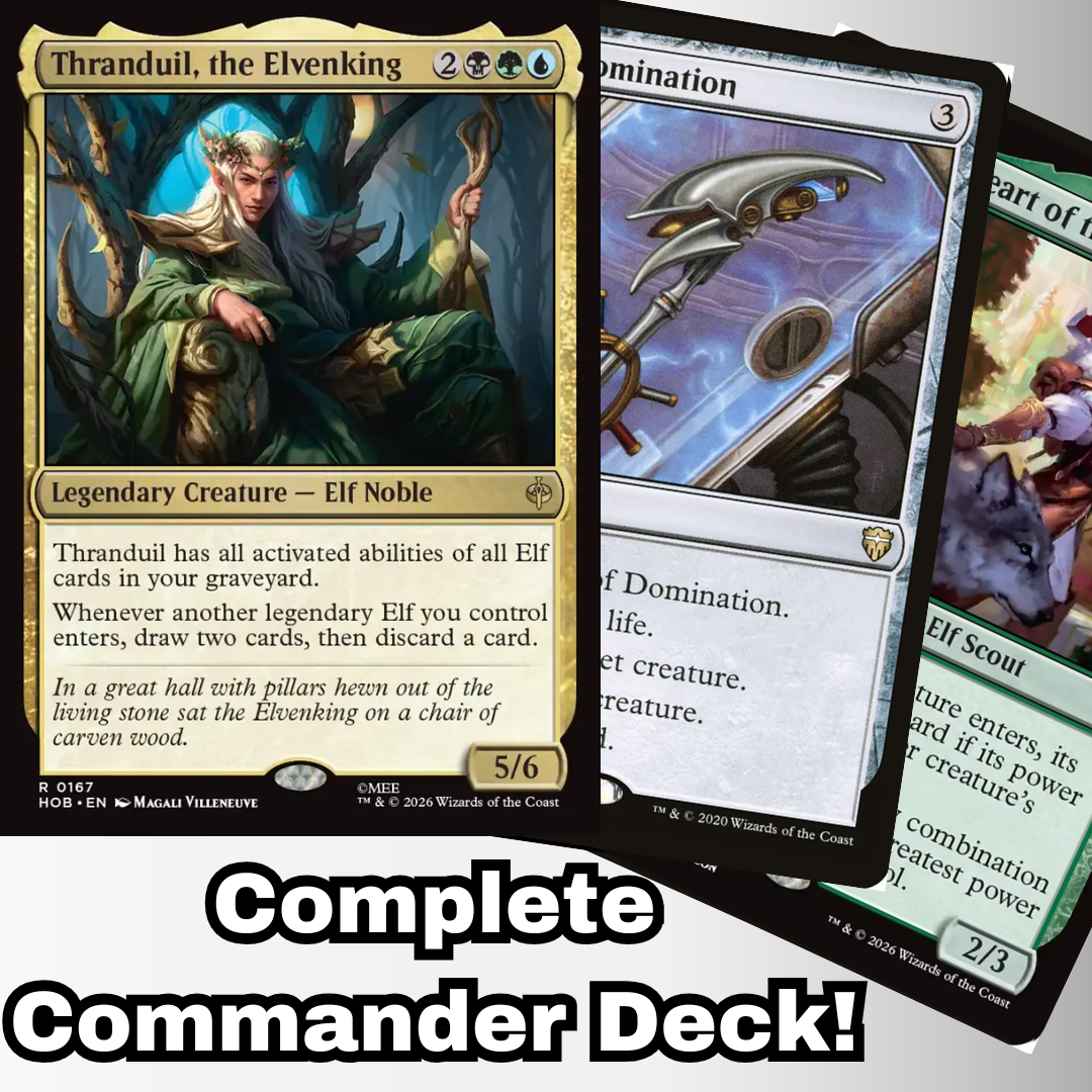 MTG Commander Deck EDH Deck Thranduil, the Elvenking 100 Magic Cards Custom Deck Elves Elf Deck Combo