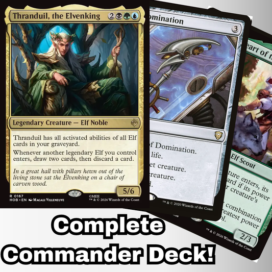 MTG Commander Deck EDH Deck Thranduil, the Elvenking 100 Magic Cards Custom Deck Elves Elf Deck Combo
