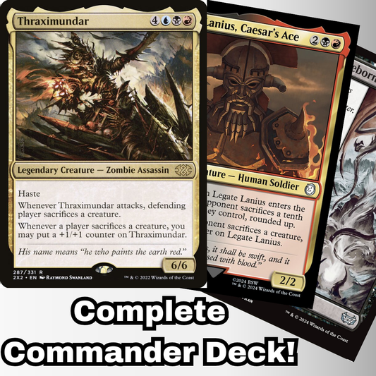 MTG Commander Deck EDH Deck Thraximundar 100 Magic Cards Custom Deck Sacrifice Grixis