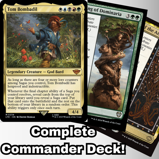 MTG Commander Deck EDH Deck Tom Bombadil 100 Magic Cards Custom Deck Sagas Enchantments