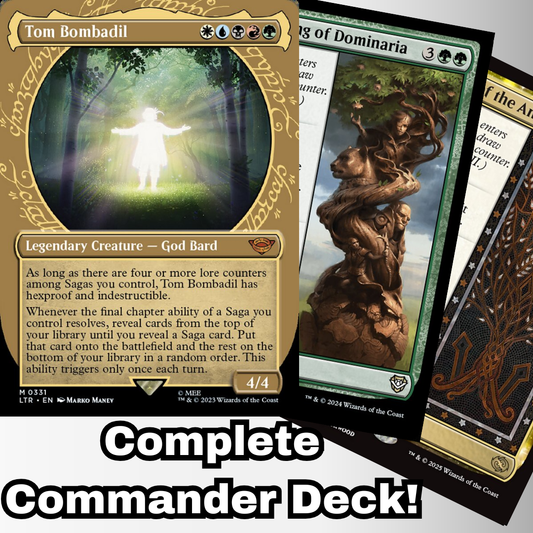 MTG Commander Deck EDH Deck Tom Bombadil 100 Magic Cards Custom Deck Sagas Enchantments