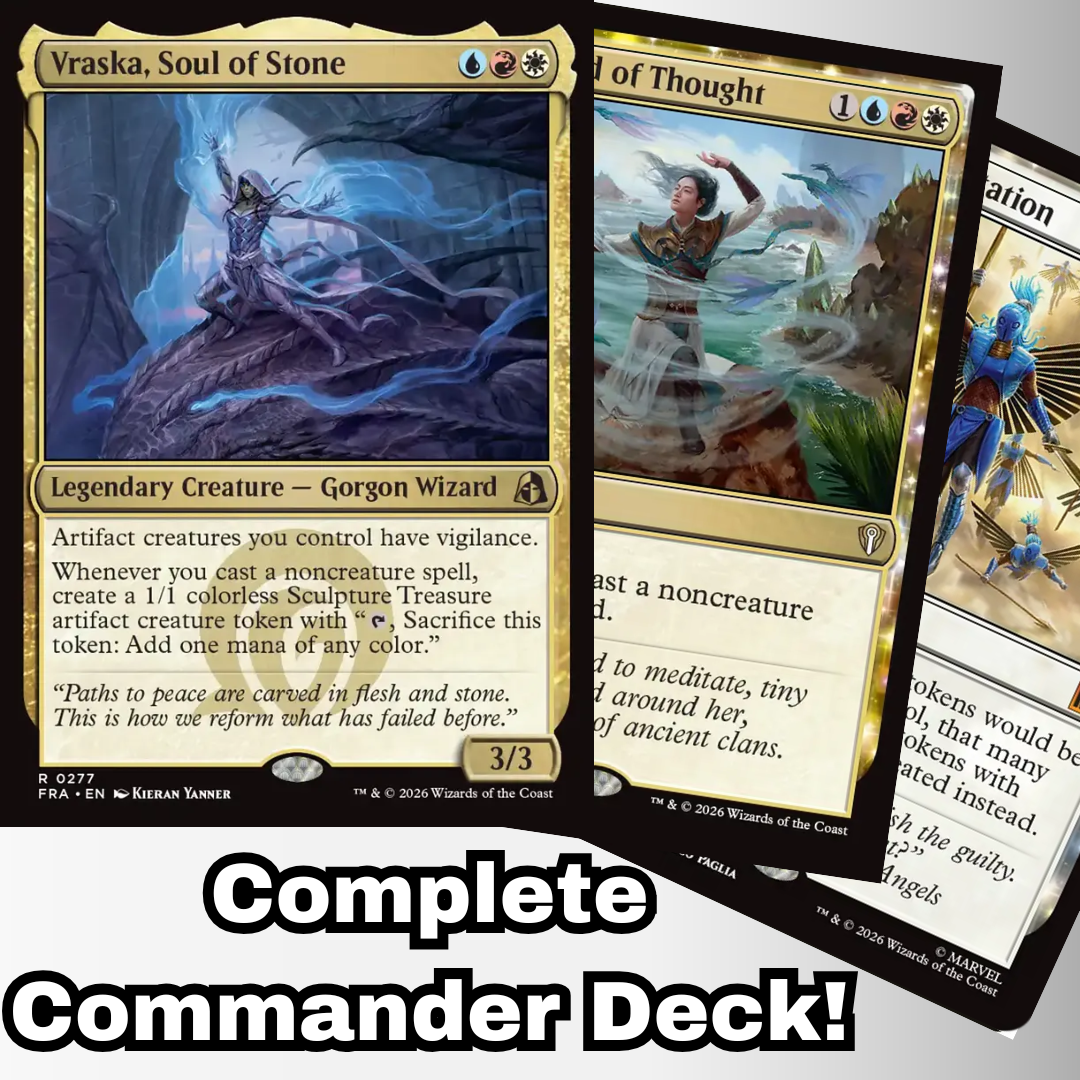 MTG Commander Deck EDH Deck Vraska, Soul of Stone 100 Magic Cards Custom Deck Tokens Artifacts