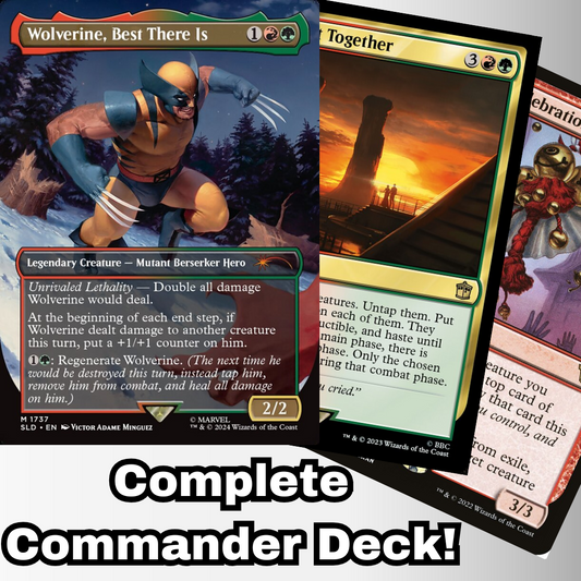 MTG Commander Deck EDH Deck Wolverine, Best There Is 100 Magic Cards Custom Deck Marvel Gruul Combat