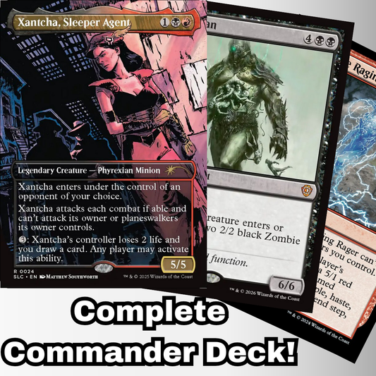 MTG Commander Deck EDH Deck Xantcha, Sleeper Agent 100 Magic Cards Custom Deck Goad Chaos Rakdos Deck