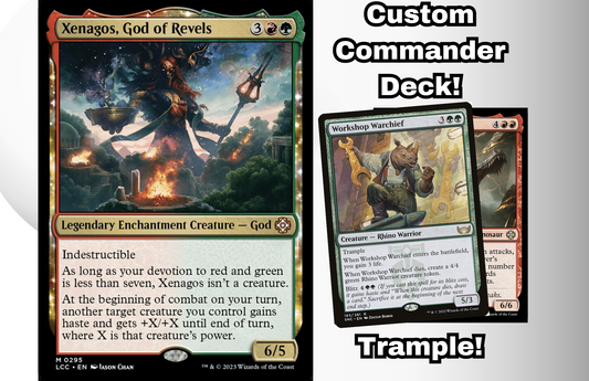 MTG Commander Deck EDH Deck Xenagos, God of Revels 100 Magic Cards Custom Deck Trample Gruul Haste Combat