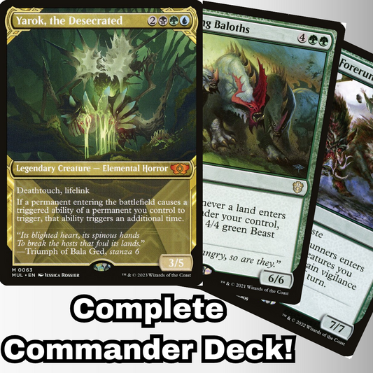 MTG Commander Deck EDH Deck Yarok, the Desecrated 100 Magic Cards Custom Deck Double Triggers Enter the battlefield