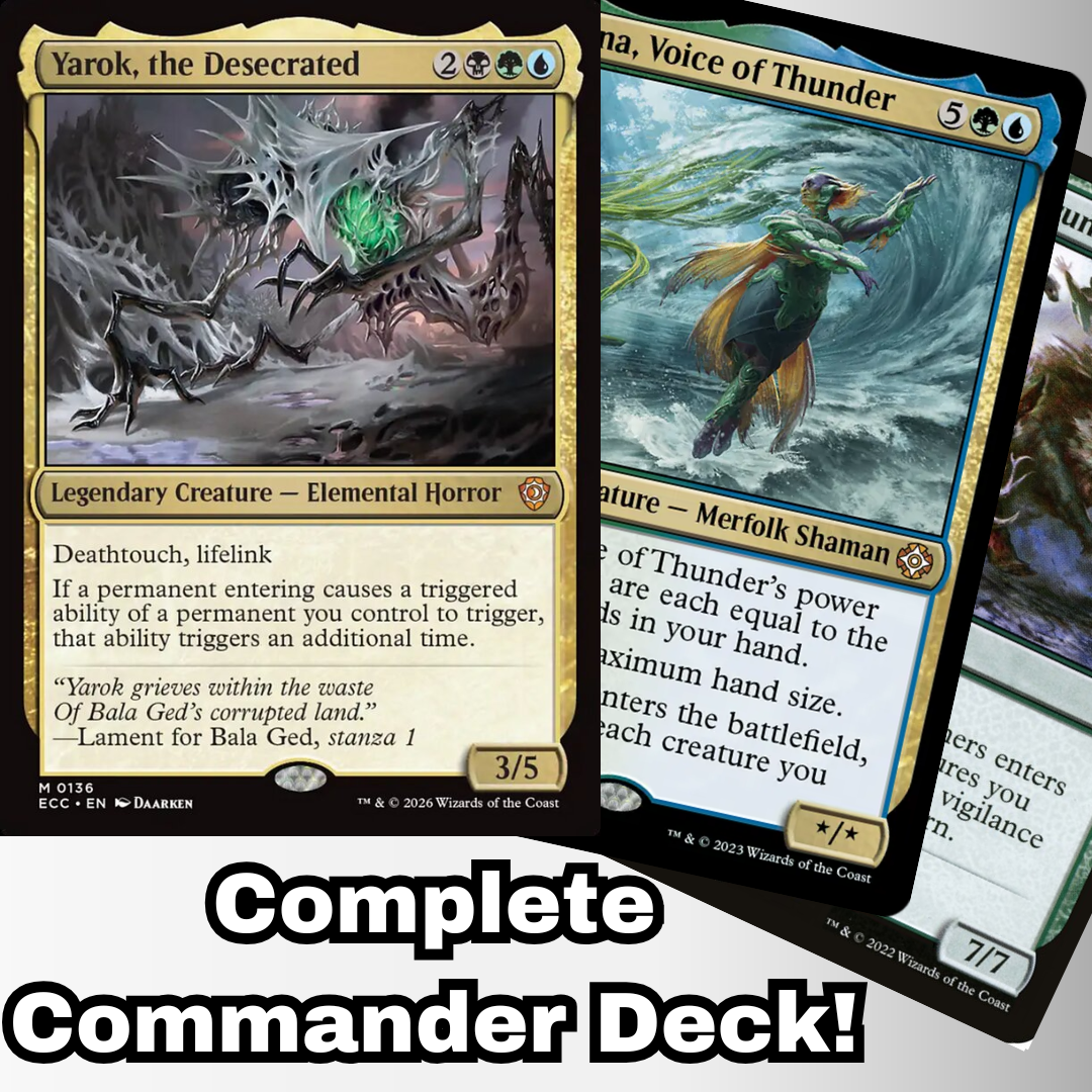 MTG Commander Deck EDH Deck Yarok, the Desecrated 100 Magic Cards Custom Deck Double Triggers Enter the battlefield