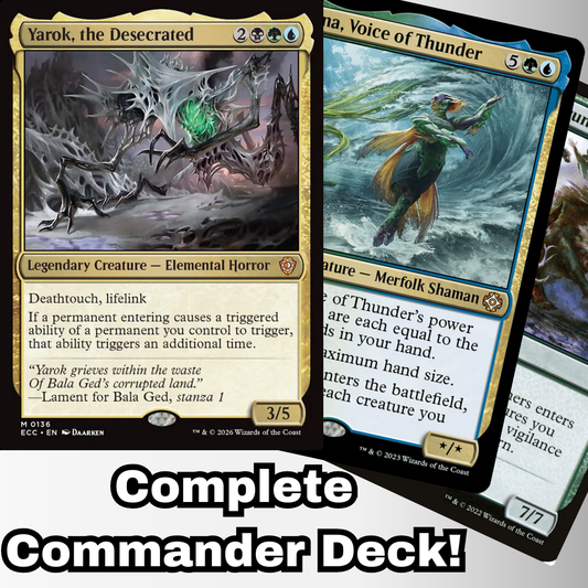 MTG Commander Deck EDH Deck Yarok, the Desecrated 100 Magic Cards Custom Deck Double Triggers Enter the battlefield
