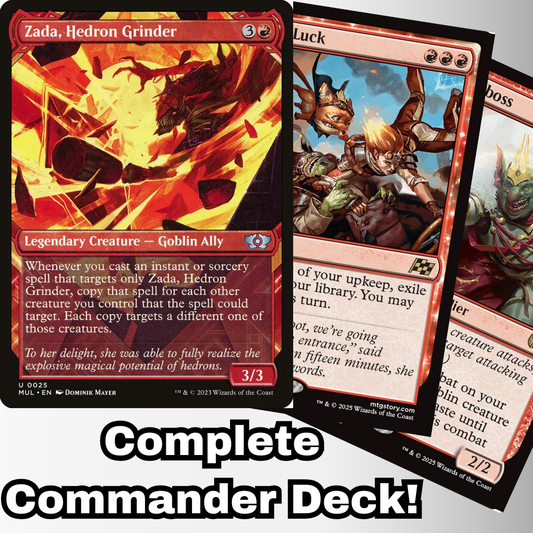 MTG Commander EDH Deck Zada, Hedron Grinder 100 Magic Cards Custom Deck Red Spells Copy