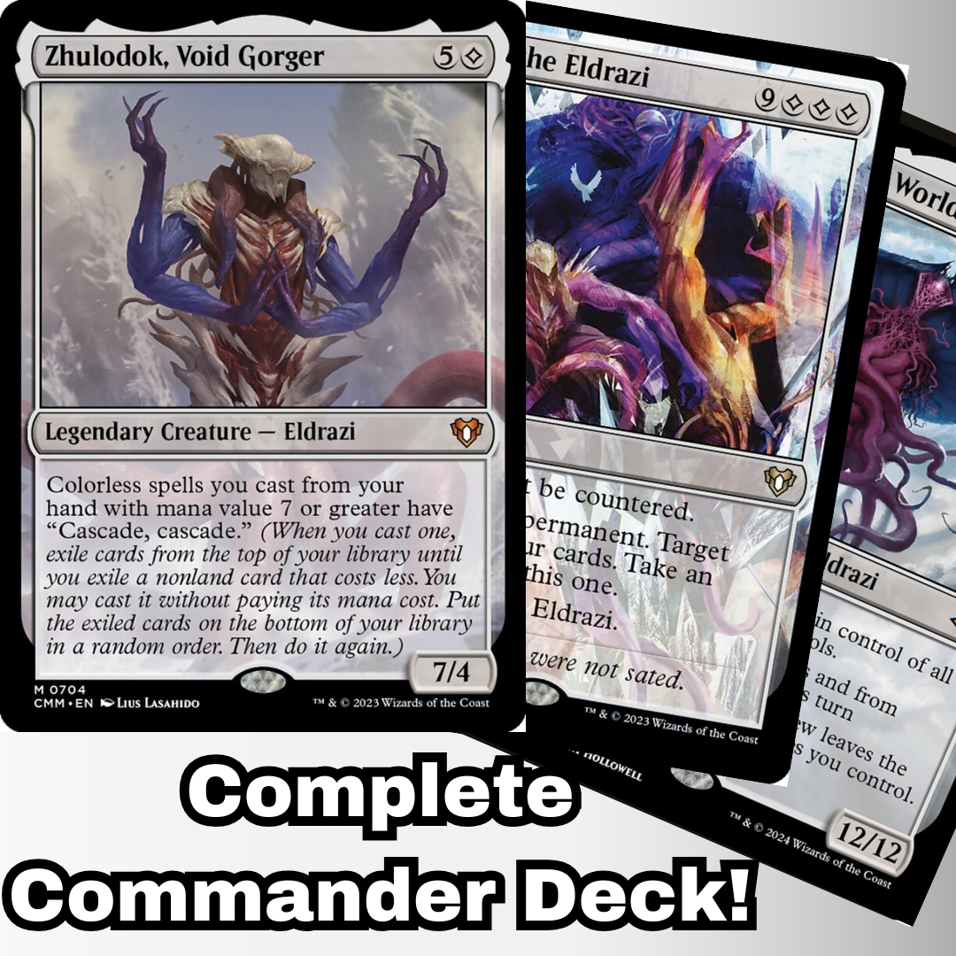 MTG Commander Deck EDH Deck Zhulodok, Void Gorger 100 Magic Cards Custom Deck Eldrazi Colorless