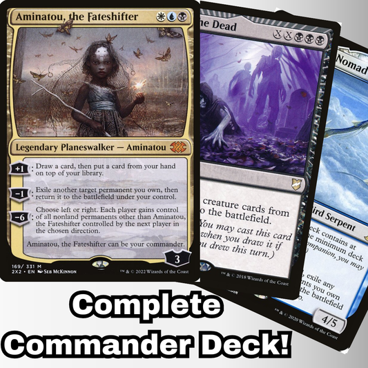 MTG Commander Deck EDH Deck Aminatou, the Fateshifter 100 Magic Cards Custom Deck Planeswalker Commander Flicker Deck Esper