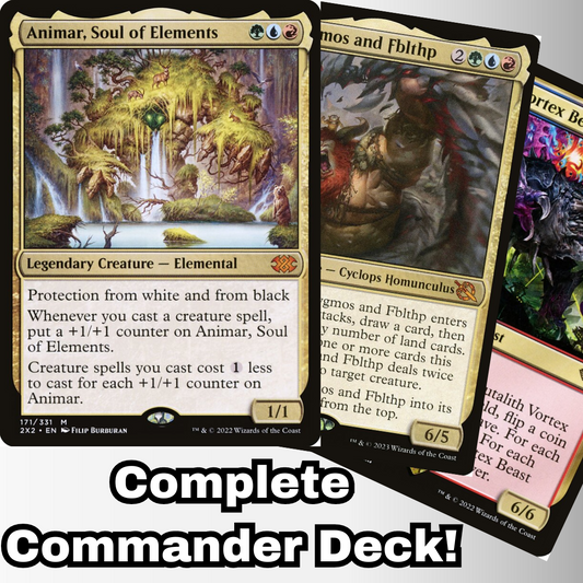 MTG Commander Deck EDH Deck Animar, Soul of Elements 100 Magic Cards Custom Deck Creatures