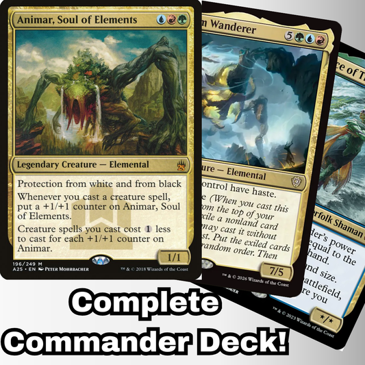 MTG Commander Deck EDH Deck Animar, Soul of Elements 100 Magic Cards Custom Deck Creatures
